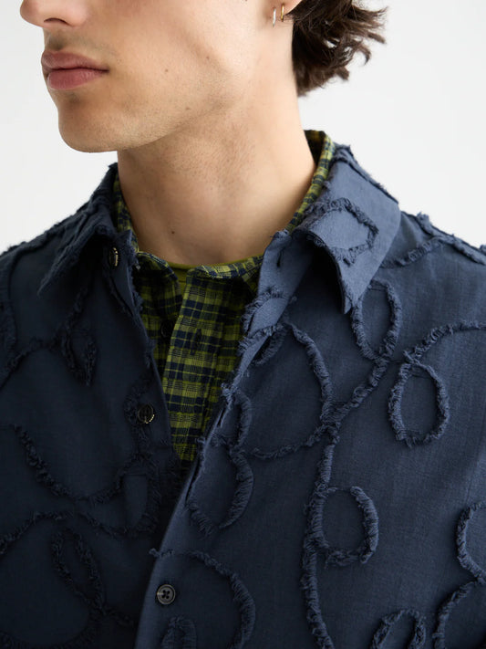 SCOTCH&SODA Camisa jacquard de manga curta - CARISMAstore