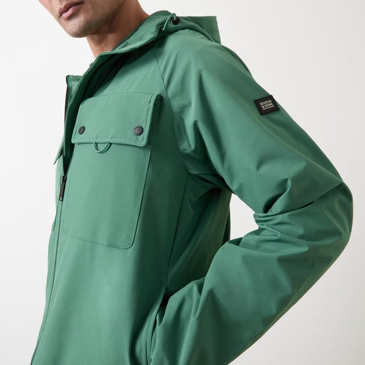 SCOTCH&SODA Casaco com capuz verde - CARISMAstore