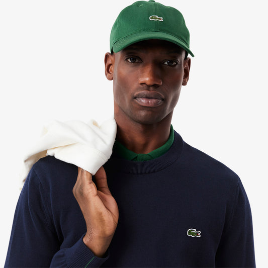 LACOSTE Camisola de algodão e malha de cabo - CARISMAstore