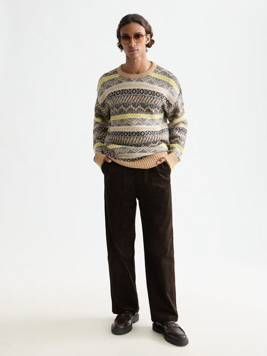 SCOTCH&SODA Camisola jacquard com decote redondo - CARISMAstore