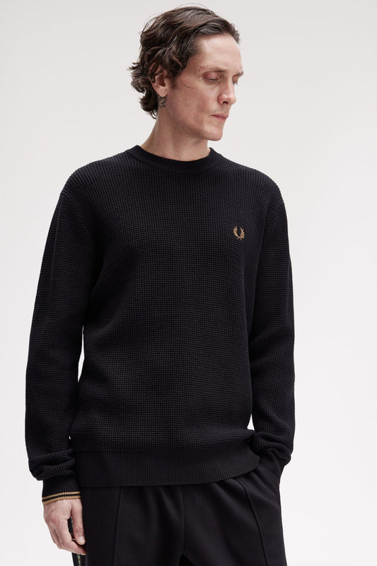 FRED PERRY Camisola com pesponto waffle