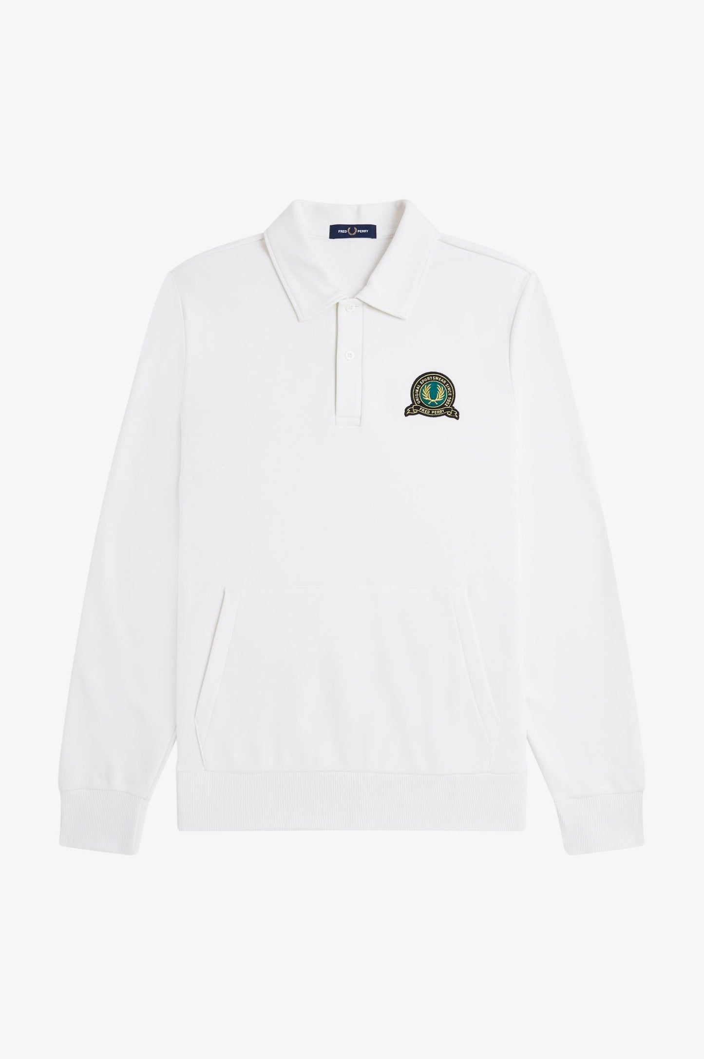 FRED PERRY Camisola com colarinho e emblema de ténis - CARISMAstore