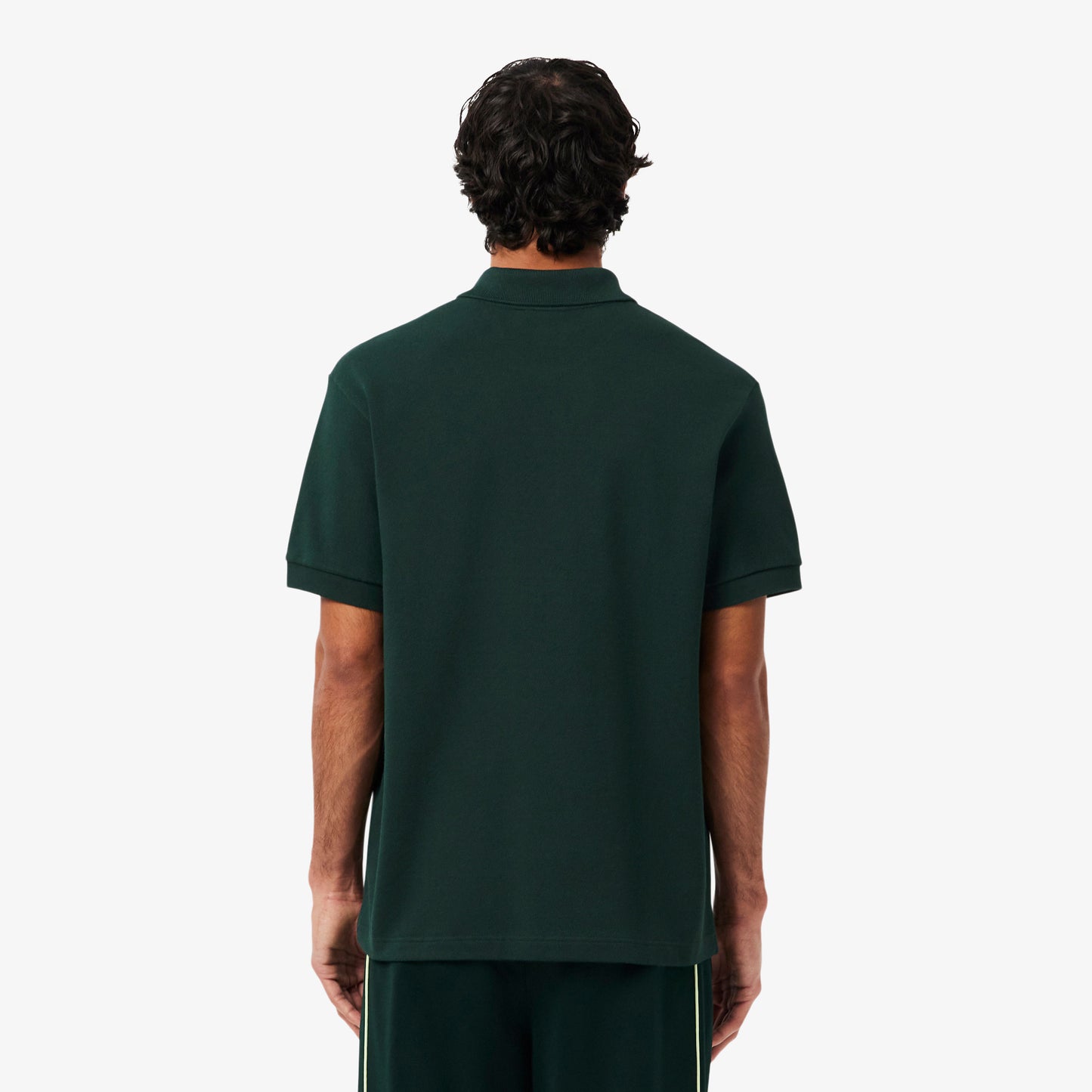 LACOSTE Pólo piqué com crocodilo de paisagem