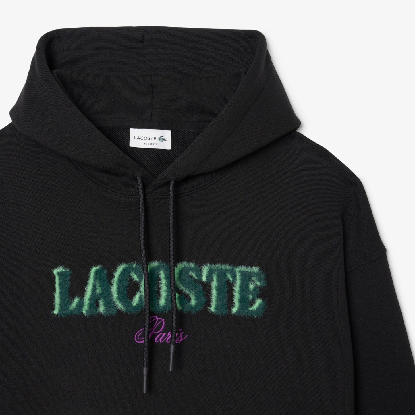 LACOSTE Camisola com Capuz bordado loose fit