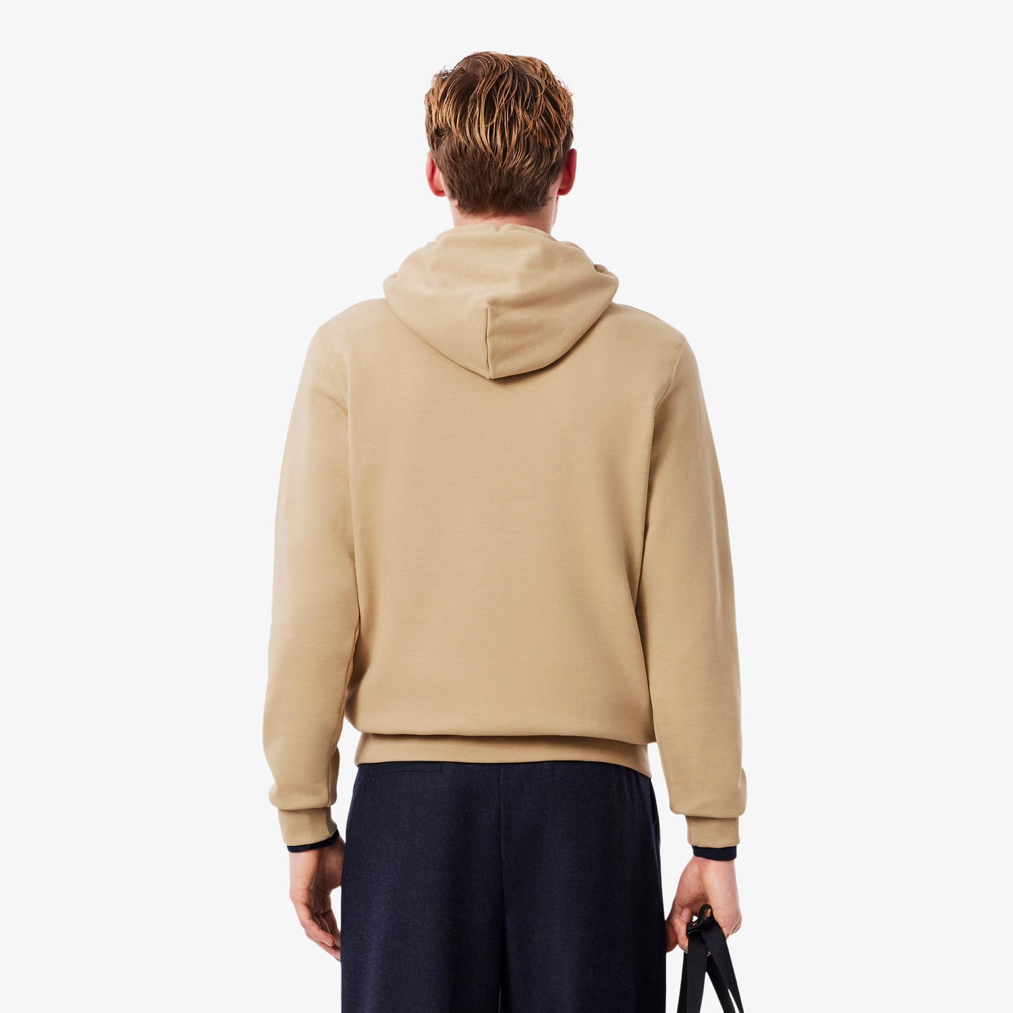 LACOSTE Camisola com capuz de algodão e lã