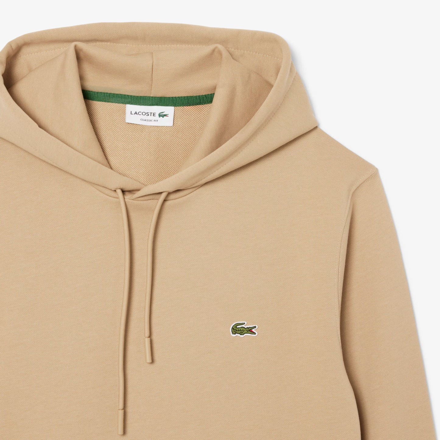 LACOSTE Camisola com capuz de algodão e lã