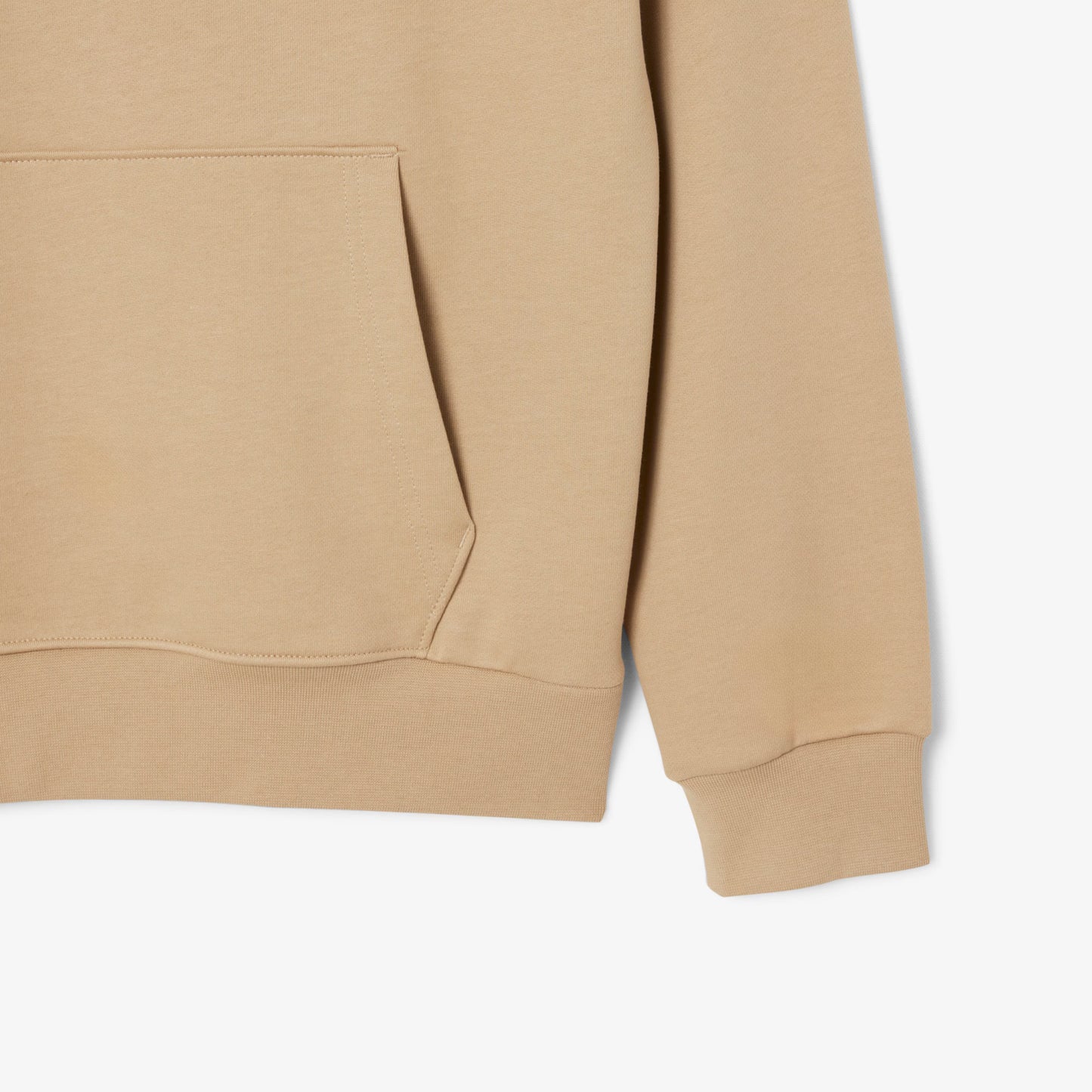 LACOSTE Camisola com capuz de algodão e lã