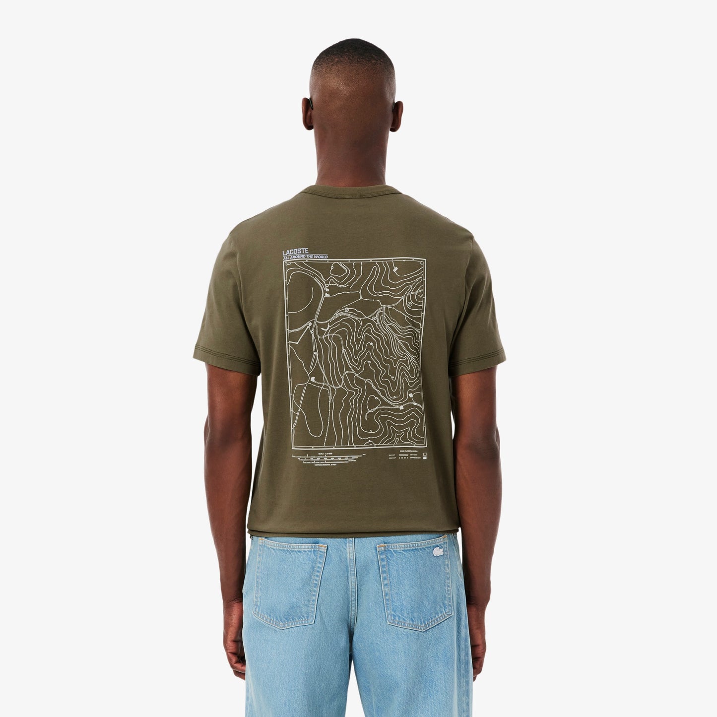 LACOSTE T-shirt em jersey com estampado múltiplo
