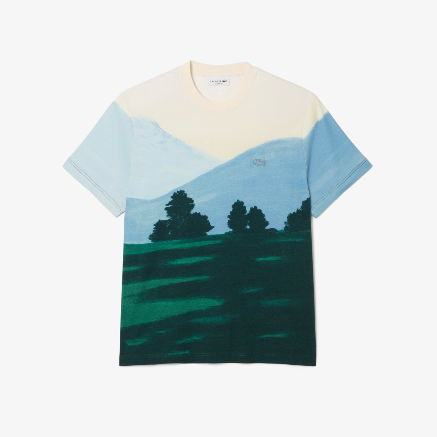 LACOSTE T-shirt de malha com estampa
