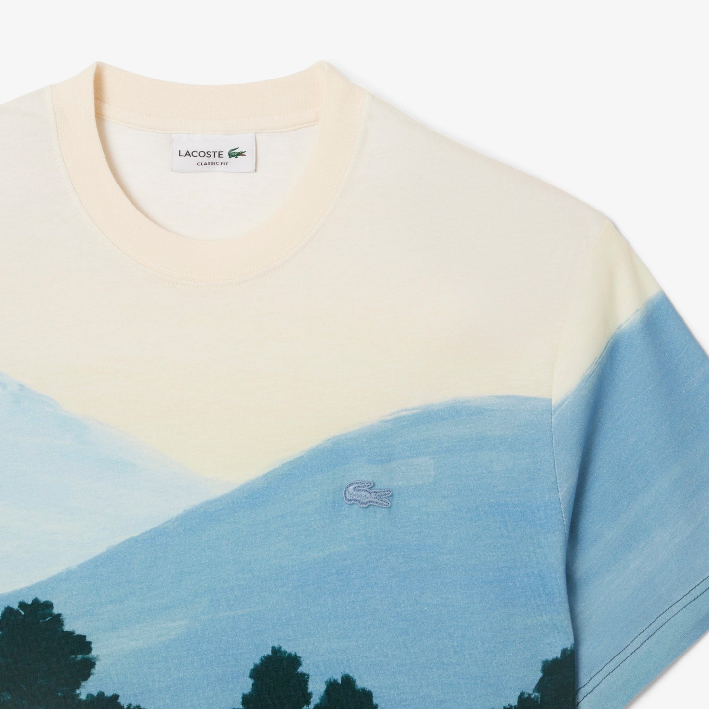 LACOSTE T-shirt de malha com estampa