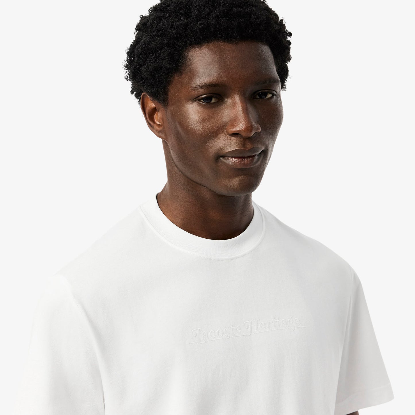 LACOSTE T-shirt com bordado heritage
