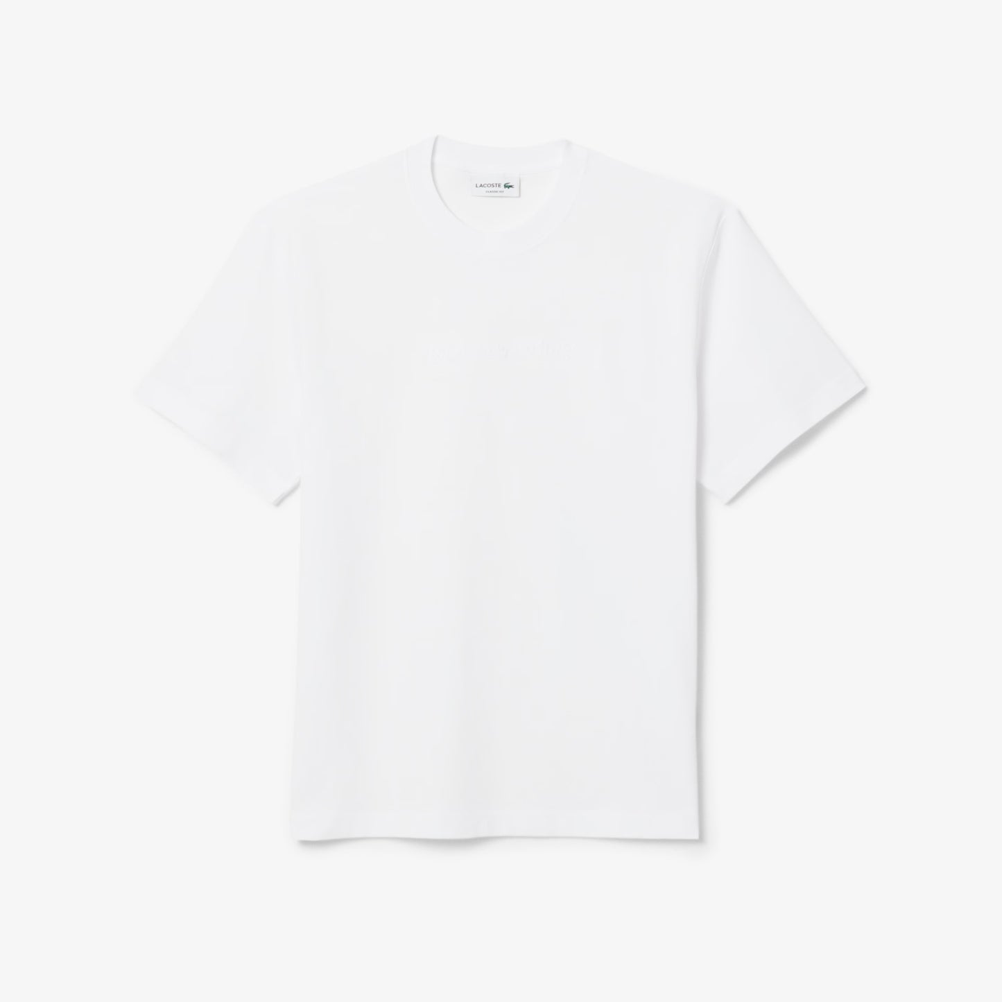 LACOSTE T-shirt com bordado heritage