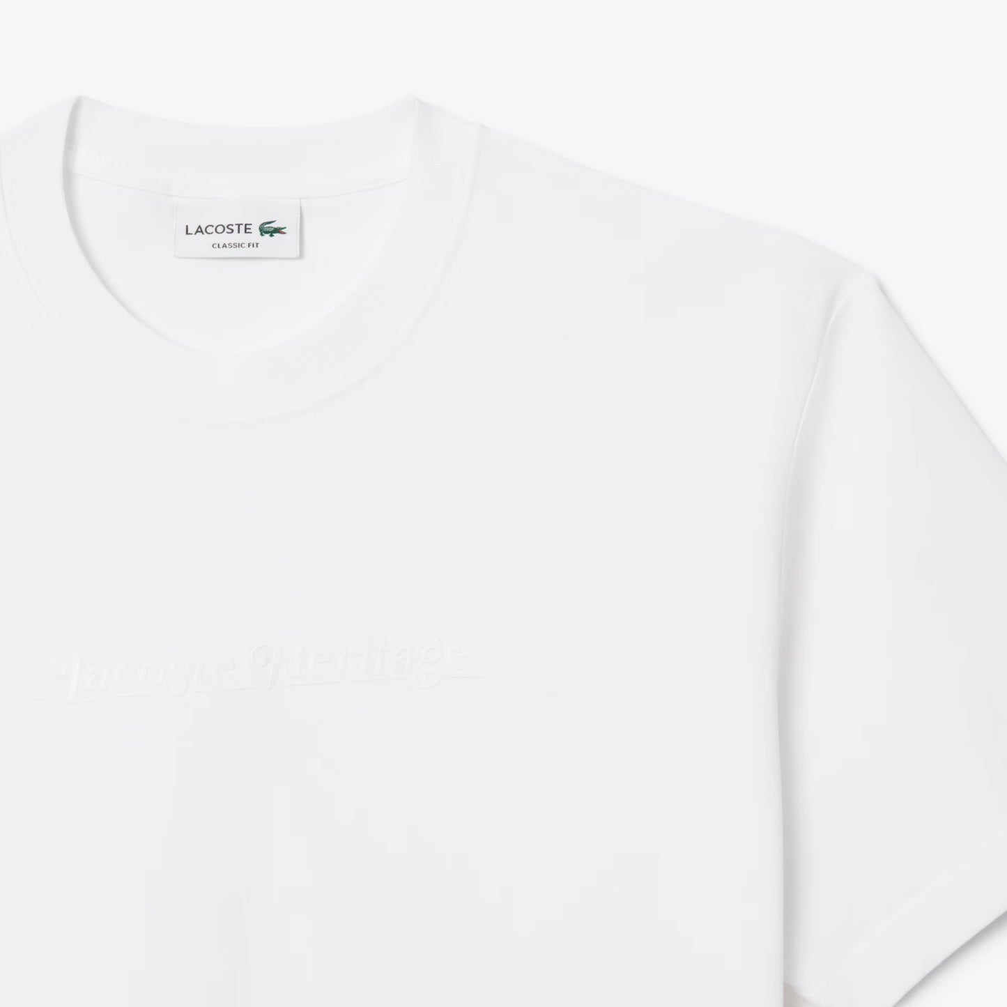 LACOSTE T-shirt com bordado heritage