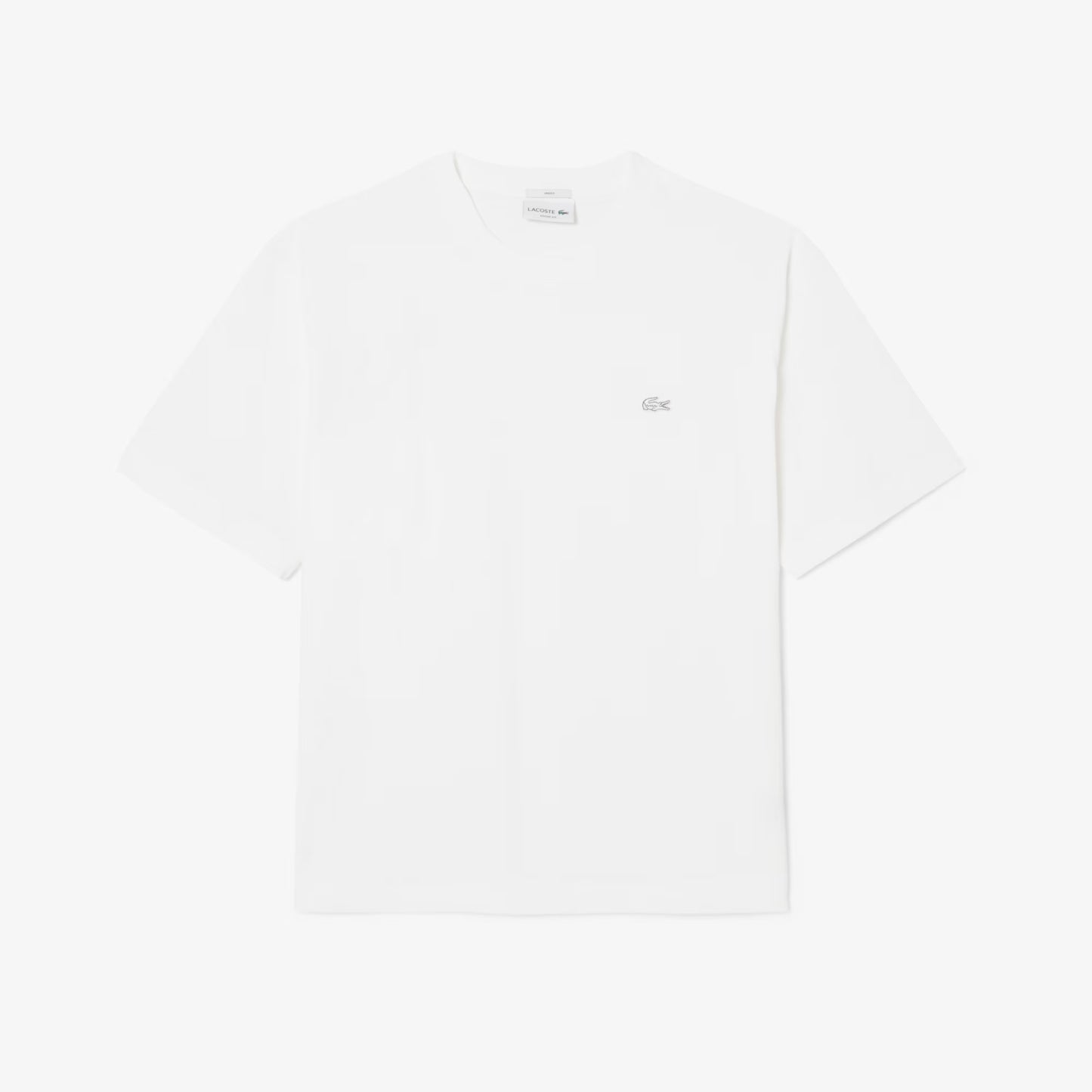 LACOSTE T-shirt loose fit em jersey grosso - CARISMAstore