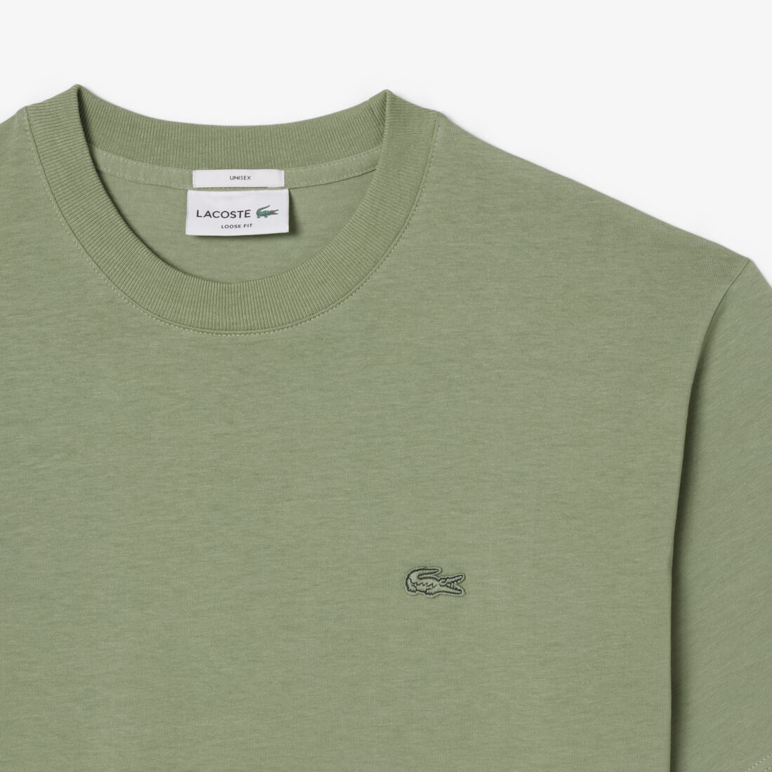 LACOSTE T-shirt loose fit em jersey grosso - CARISMAstore