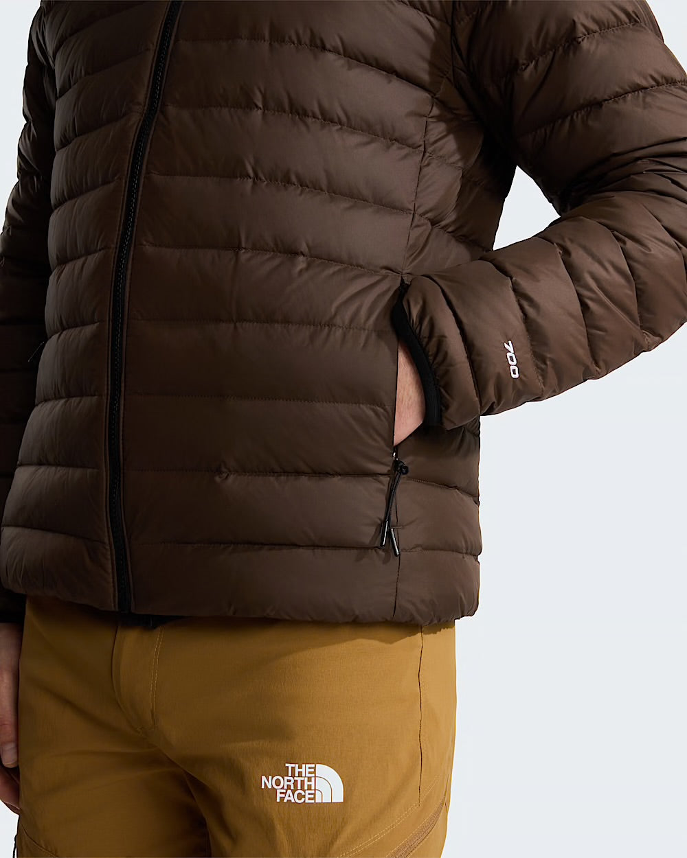 THE NORTH FACE Casaco com capuz e penugem de ganso classic