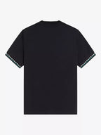 FRED PERRY T-shirt com punho em jacquard