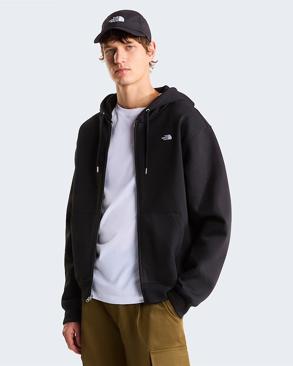 THE NORTH FACE Casaco com capuz e fecho de correr integral TNF™ essential Simple dome