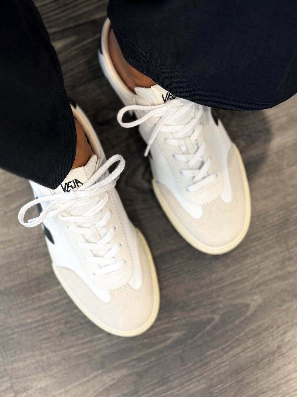 VEJA Sapatilhas volley canvas white black