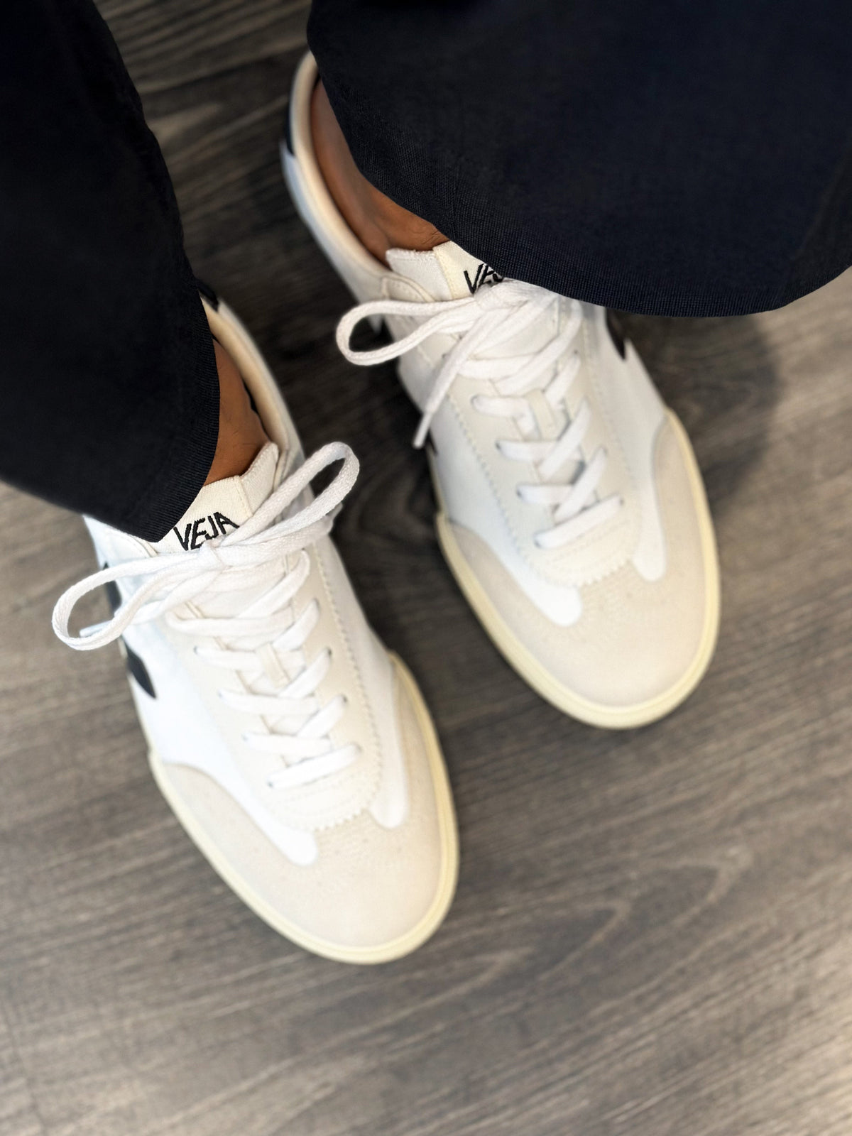 VEJA Sapatilhas volley canvas white black