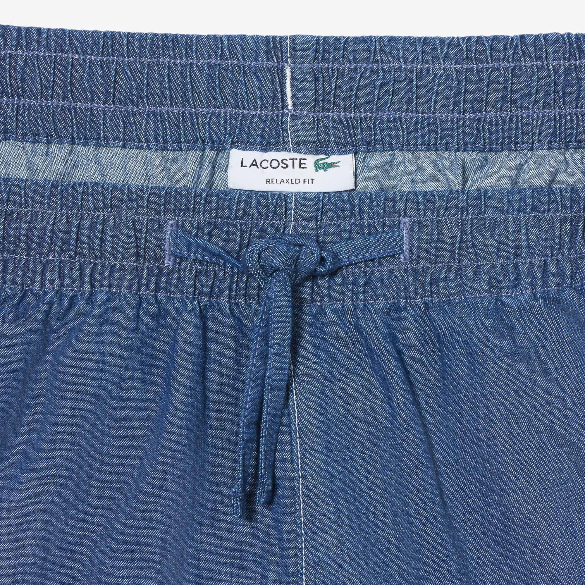 LACOSTE Calções de ganga relaxed fit