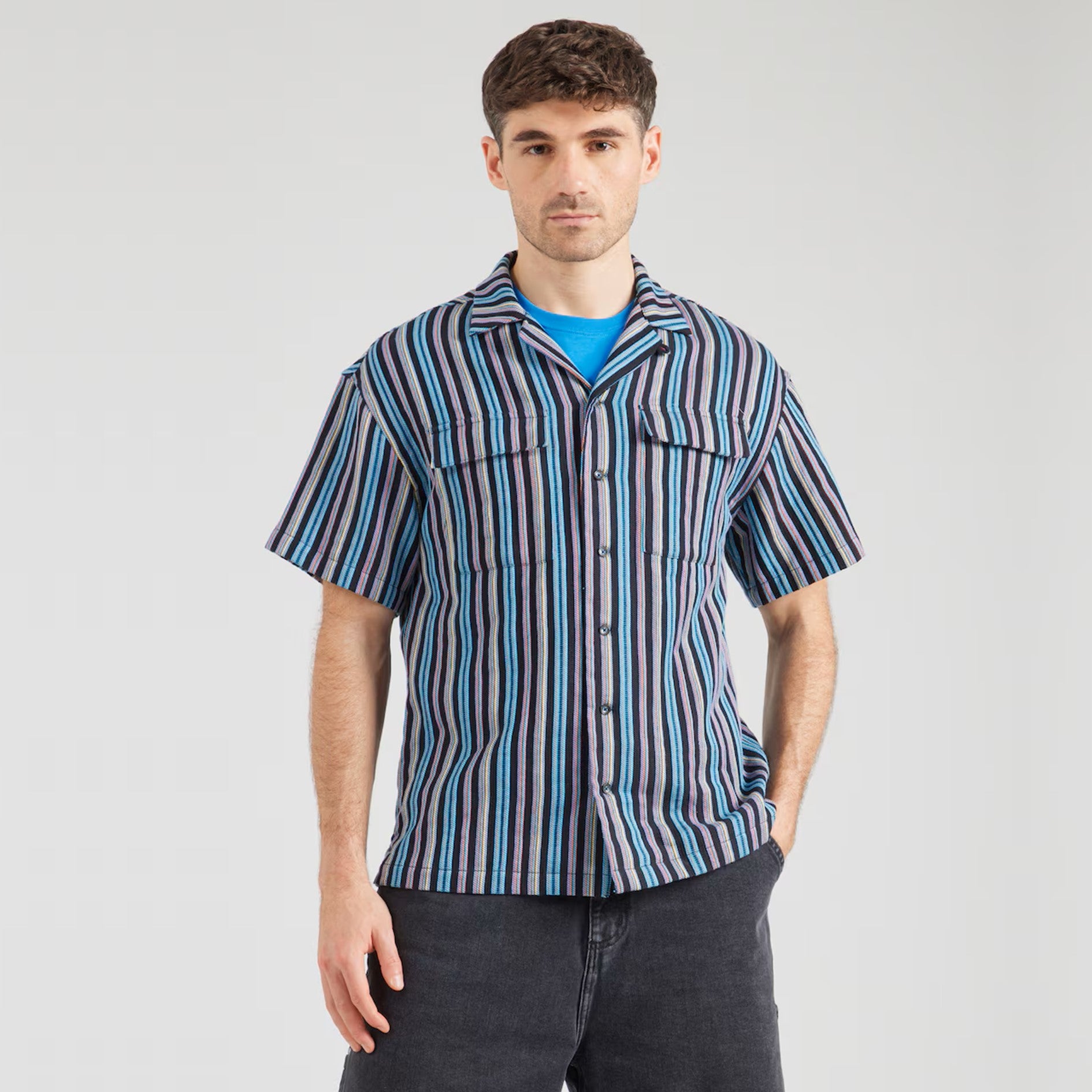 SCOTCH&SODA Camisa listrada em jacquard - CARISMAstore