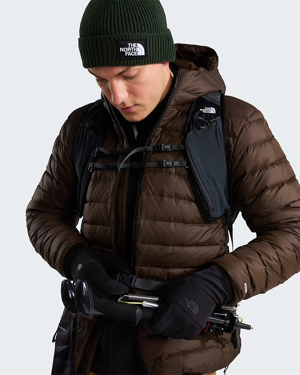 THE NORTH FACE Casaco com capuz e penugem de ganso classic