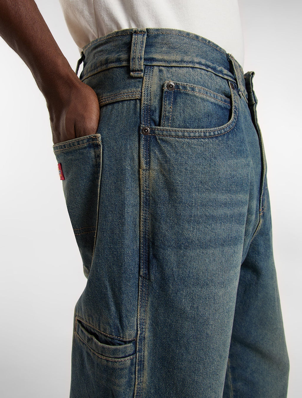 DICKIES Calça jeans 958 folgada e afunilada