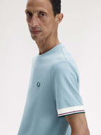 FRED PERRY T-shirt com punhos com borda