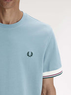 FRED PERRY T-shirt com punhos com borda