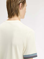 FRED PERRY T-shirt com punhos com borda