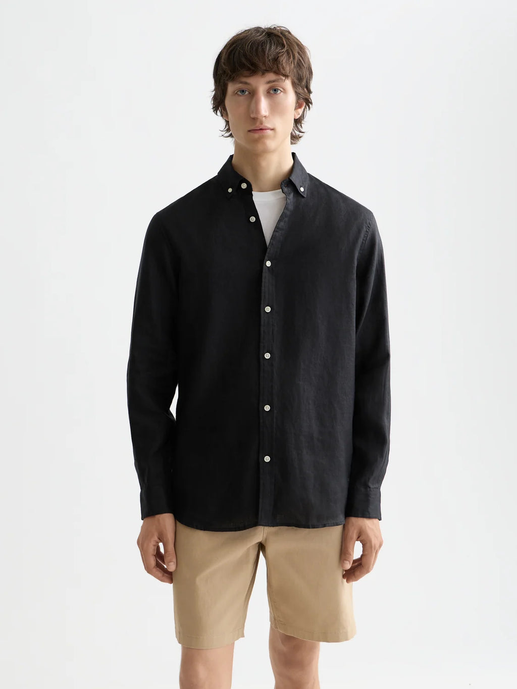 SCOTCH&SODA Camisa de linho essentials