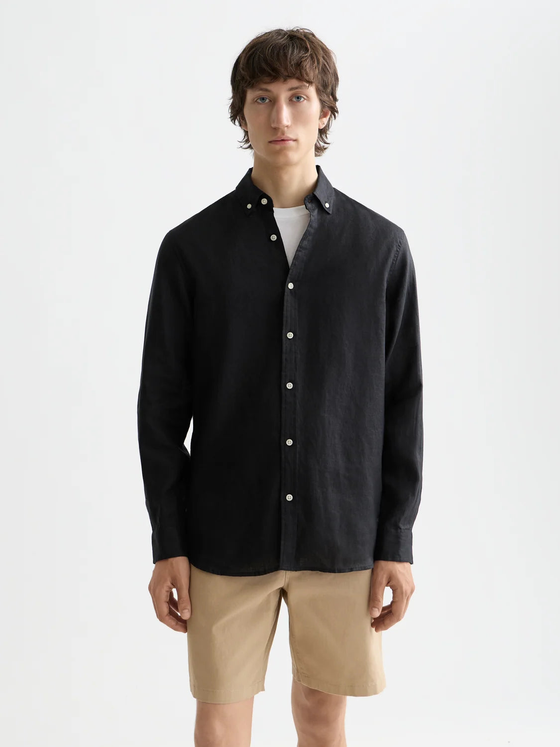 SCOTCH&SODA Camisa de linho essentials