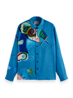 SCOTCH&SODA Camisa de corte relaxado estampada