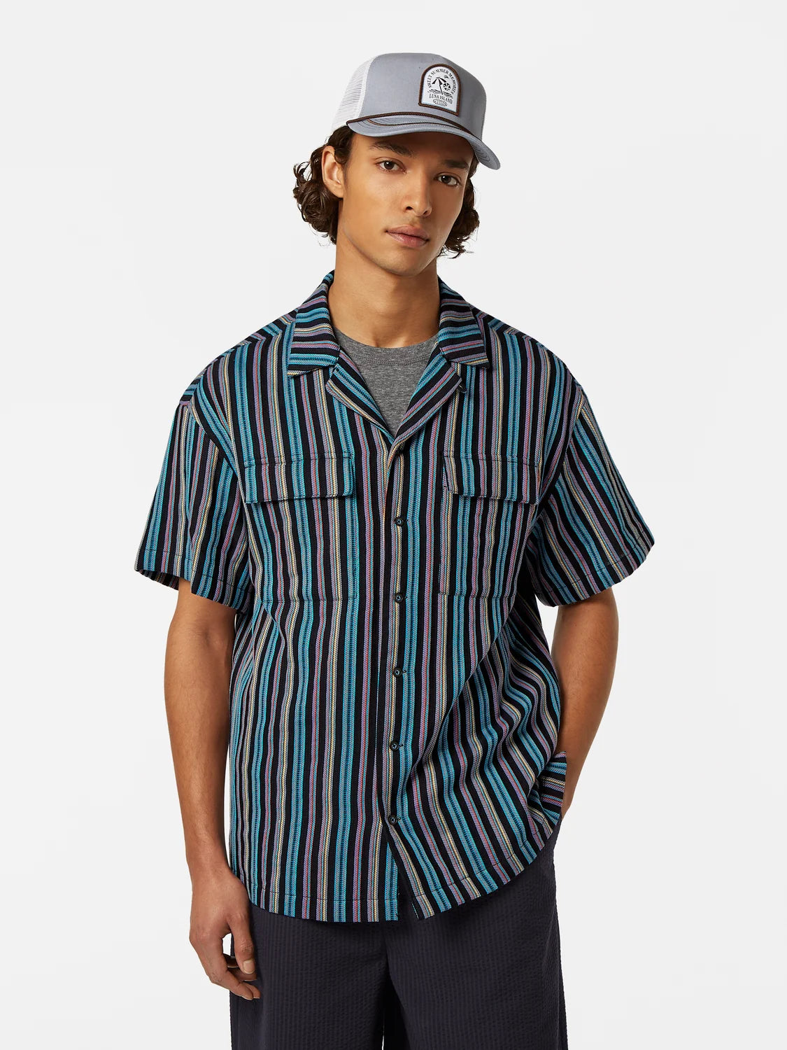 SCOTCH&SODA Camisa listrada em jacquard