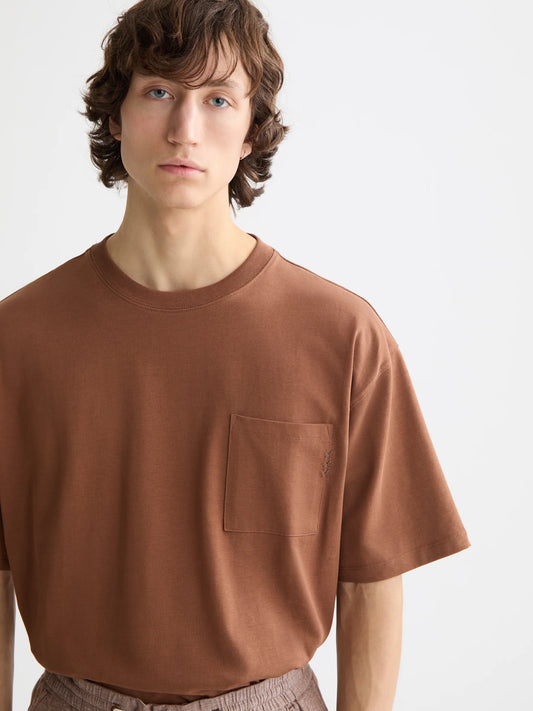 SCOTCH&SODA T-shirt com bolso e 3 cruzes