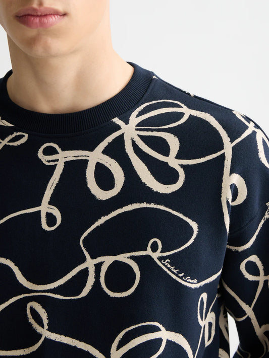 SCOTCH&SODA Camisola estampada com corte relaxado