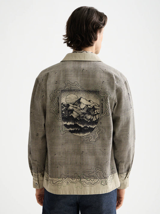SCOTCH&SODA Overshirt gráfica de posicionamento