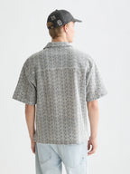SCOTCH&SODA Camisa bordada e modelagem relaxada