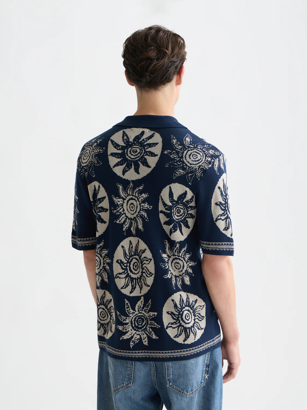 SCOTCH&SODA Polo em jacquard tricotado