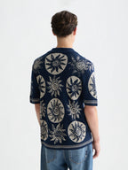 SCOTCH&SODA Polo em jacquard tricotado