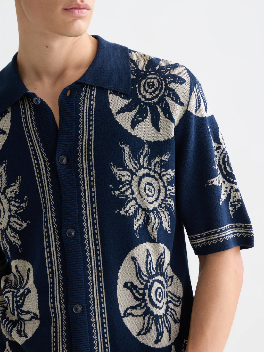 SCOTCH&SODA Polo em jacquard tricotado