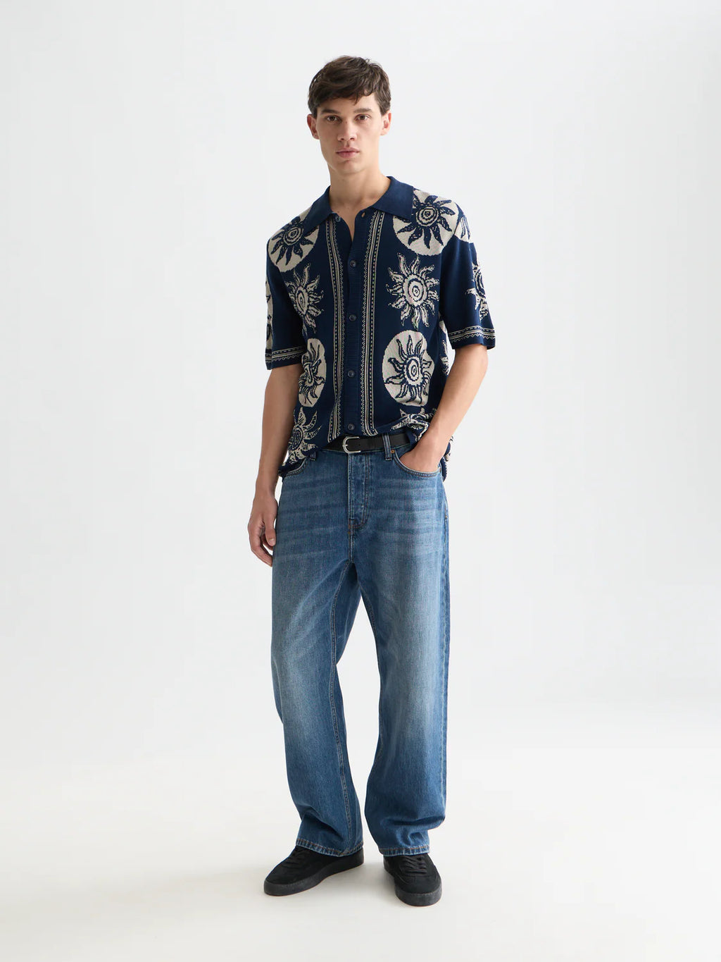 SCOTCH&SODA Polo em jacquard tricotado