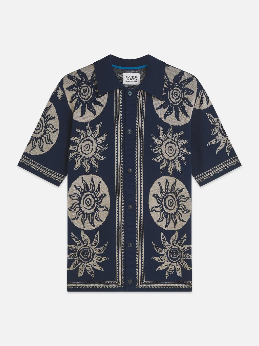 SCOTCH&SODA Polo em jacquard tricotado
