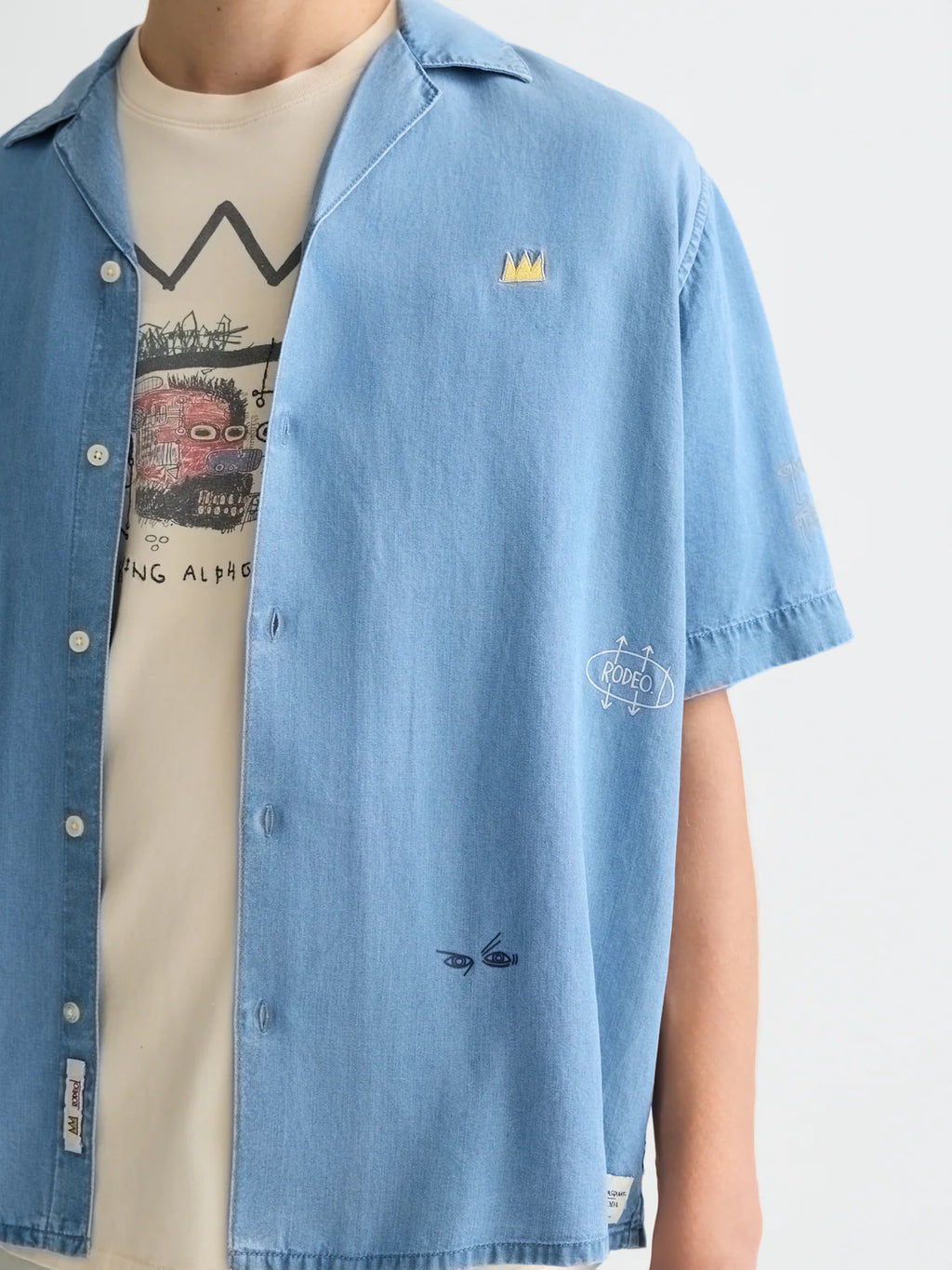 SCOTCH&SODA x Basquiat camisa relaxada