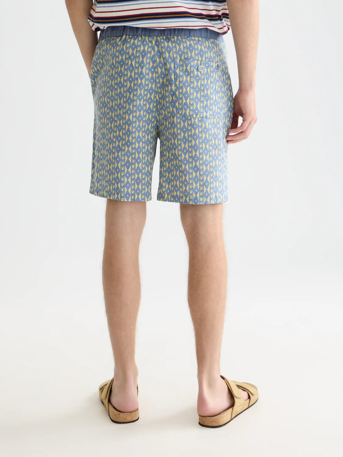 SCOTCH&SODA Bermuda de linho estampado