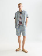 SCOTCH&SODA Bermuda de linho estampado
