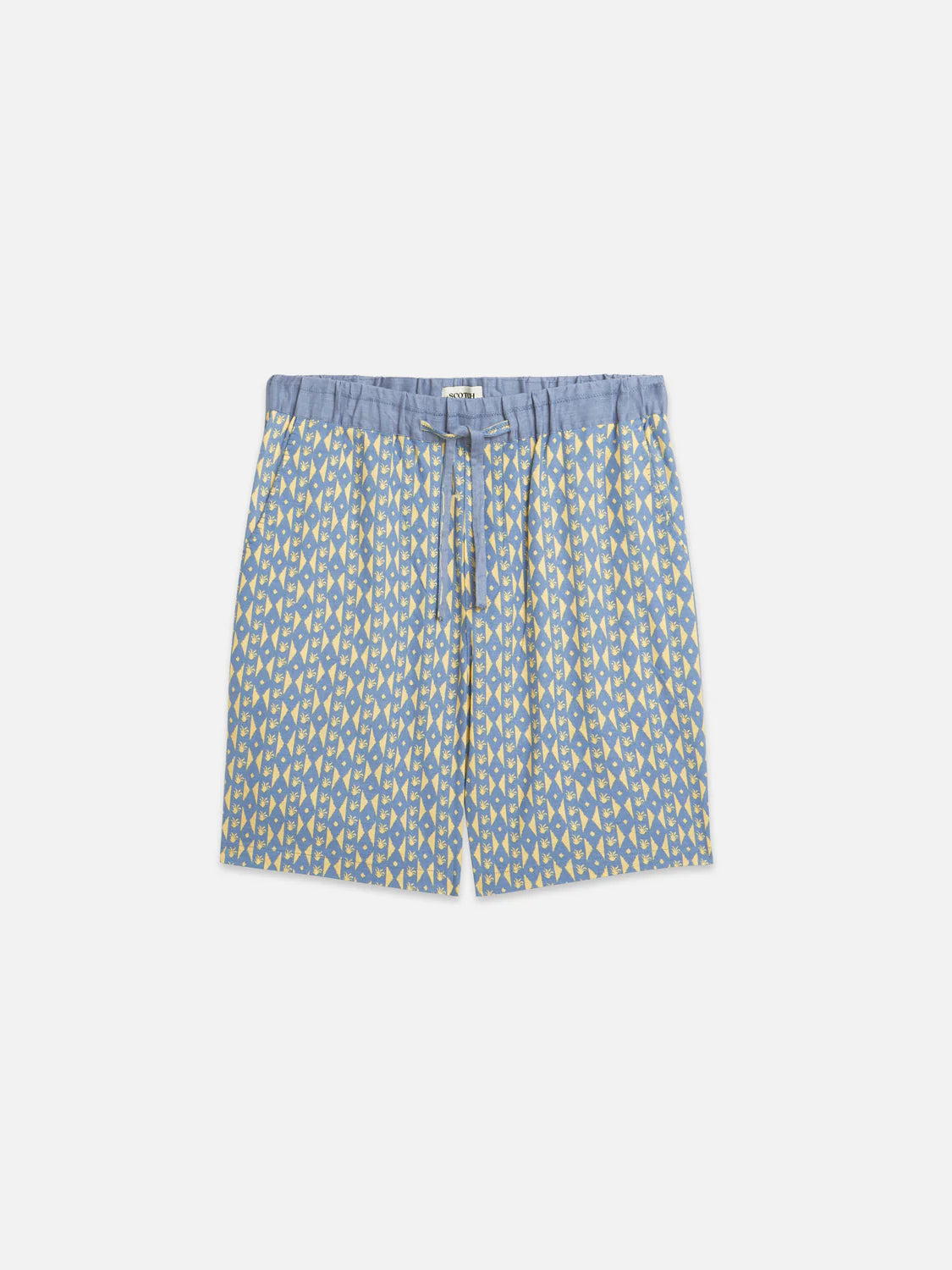 SCOTCH&SODA Bermuda de linho estampado