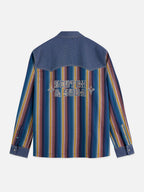 SCOTCH&SODA Camisa estilo western com listras multicoloridas
