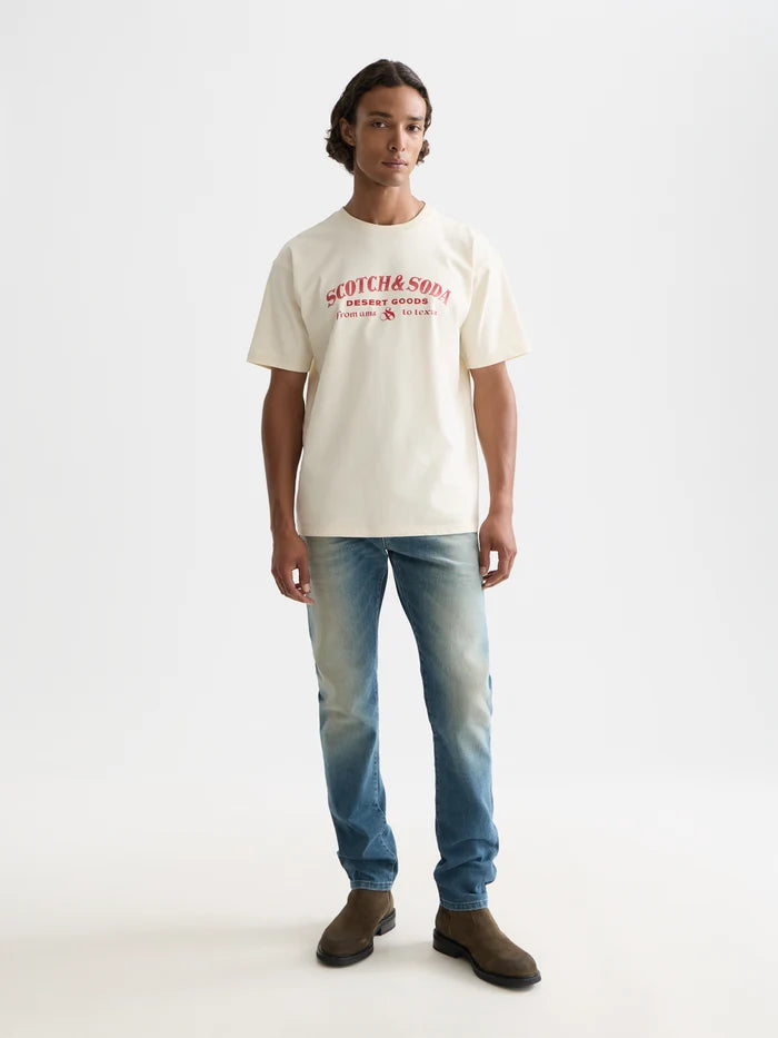SCOTCH&SODA T-shirt descontraida com estampa artistica